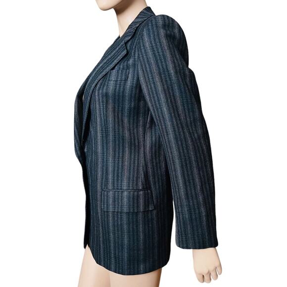 Burberry Vintage 80s Blazer 100% Wool Classic Fit Sz 8 US Made in Italy - Picture 4 of 13